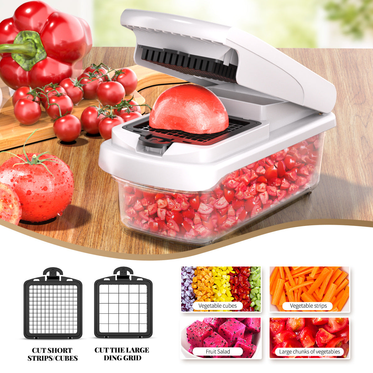 Multi-functional Vegetable Slicer Dicer Grater