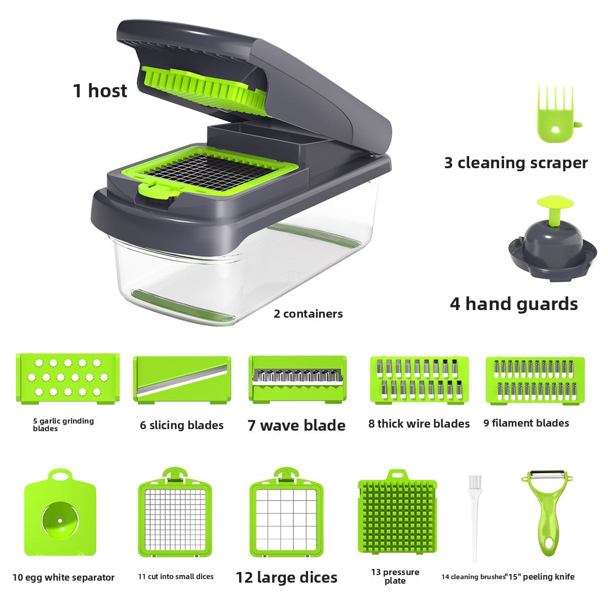Multi-functional Vegetable Slicer Dicer Grater