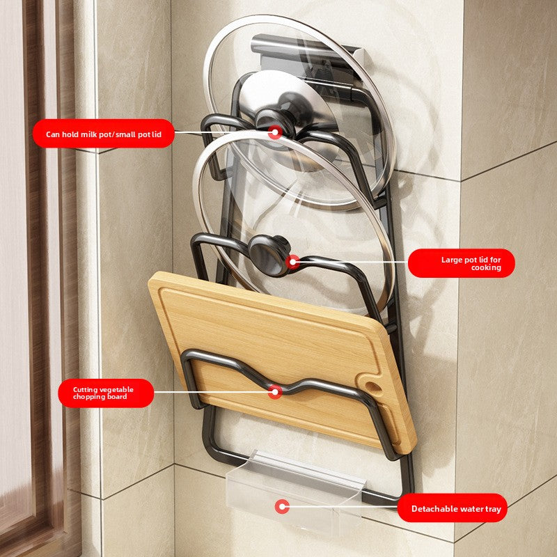 Household storage cutting board holder