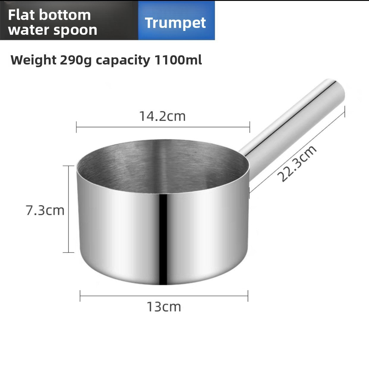 Stainless Steel Kitchen Soup Ladle with Long Handle