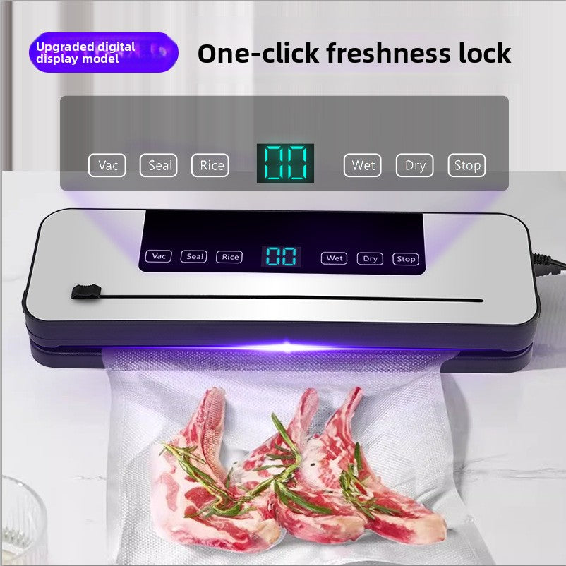 vacuum sealing machine household food preservation machine generation hair full small automatic wet and dry dual-purpose vacuum packaging machine