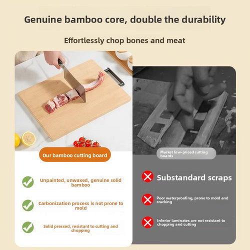 Bamboo Cutting Board Antibacterial Kitchen Chopping Block