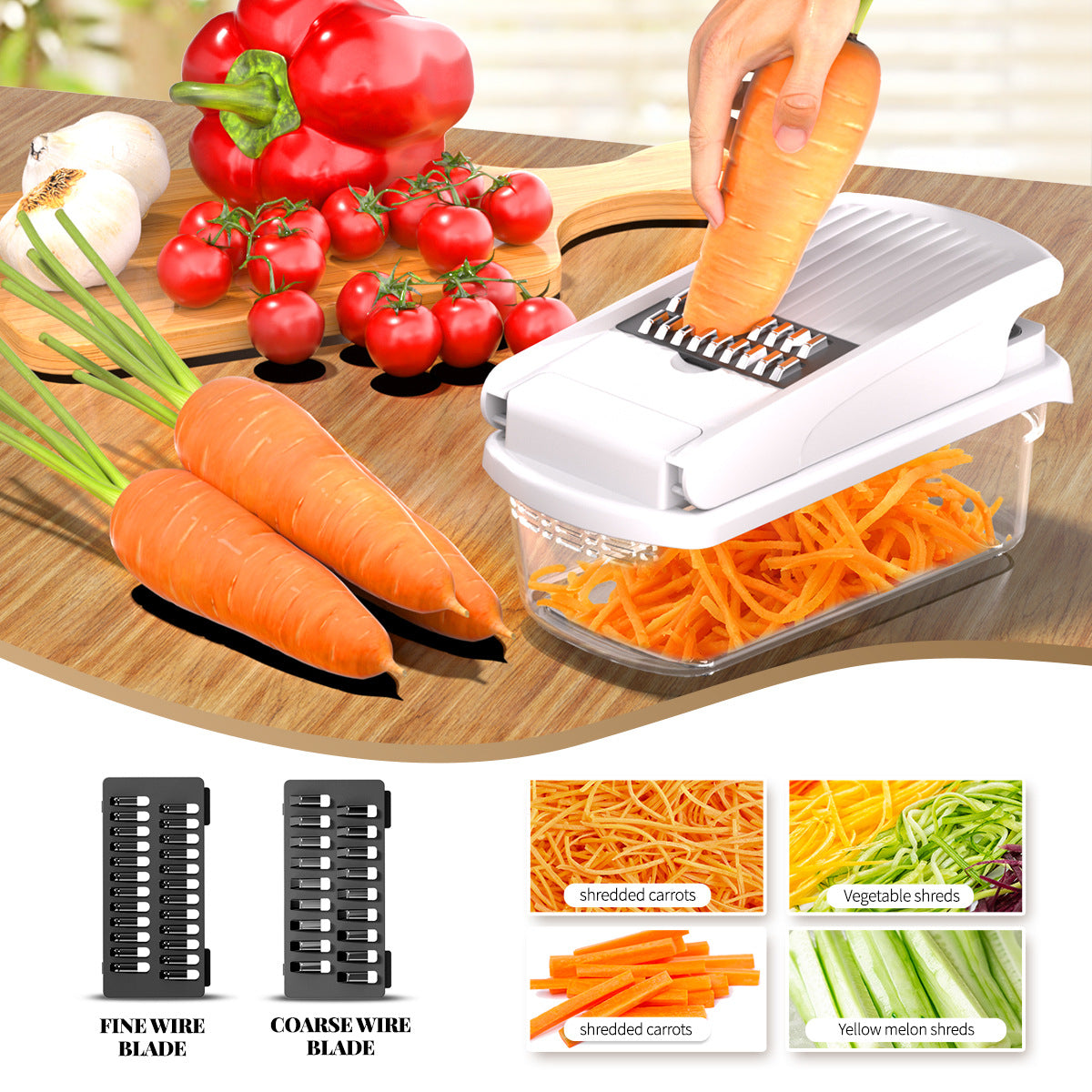 Multi-functional Vegetable Slicer Dicer Grater