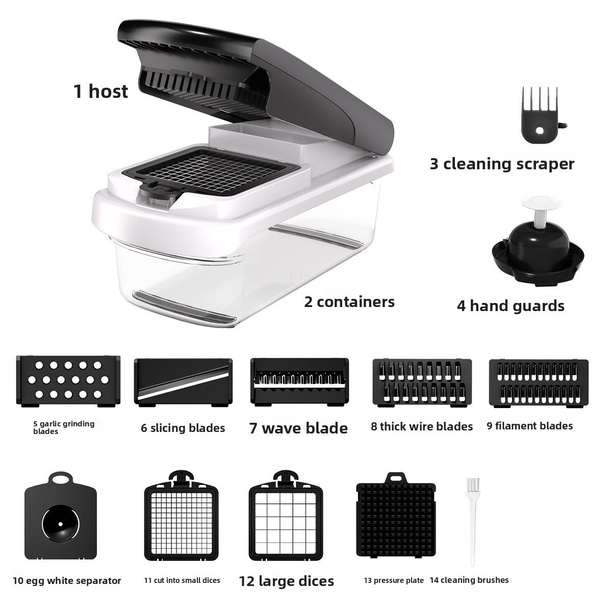 Multi-functional Vegetable Slicer Dicer Grater
