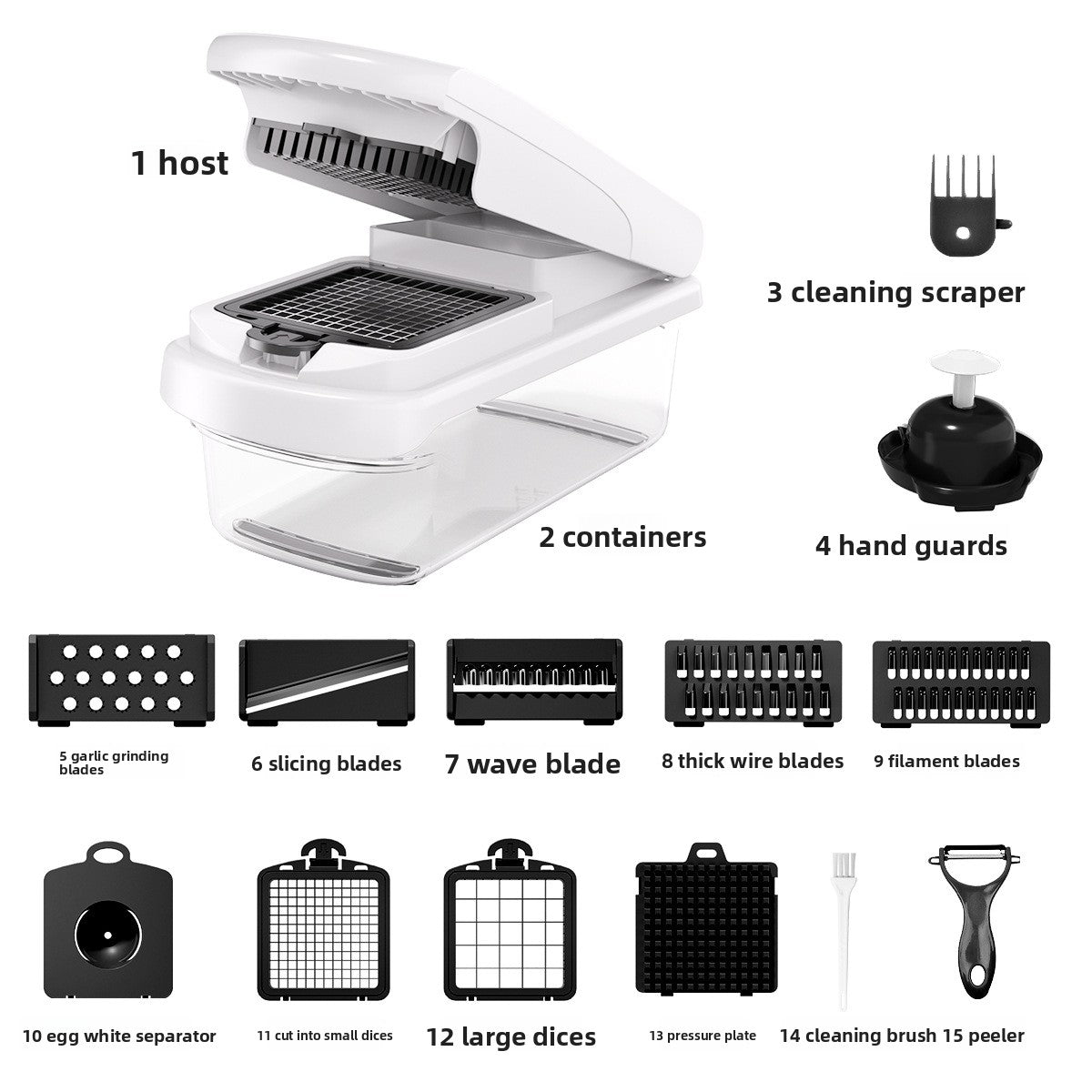 Multi-functional Vegetable Slicer Dicer Grater