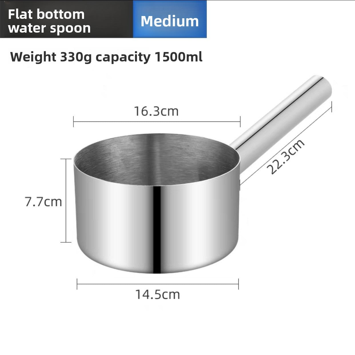 Stainless Steel Kitchen Soup Ladle with Long Handle